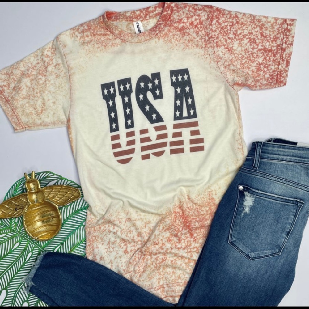 Patriotic Bleach Tee Women’s